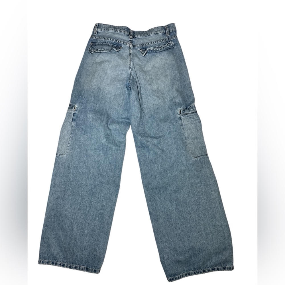 Zara Blue Wide Leg Jeans - Picture 2 of 5